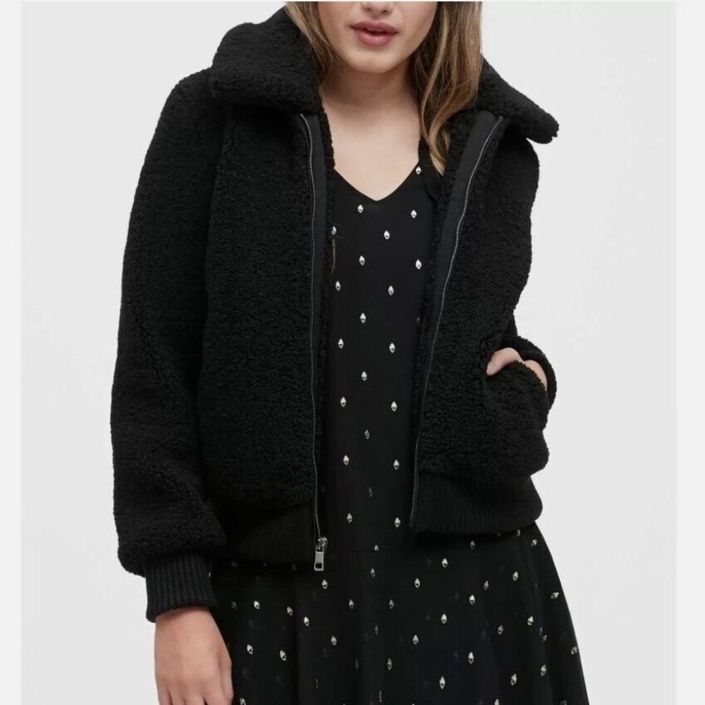 Banana Republic Sherpa Bomber Jacket